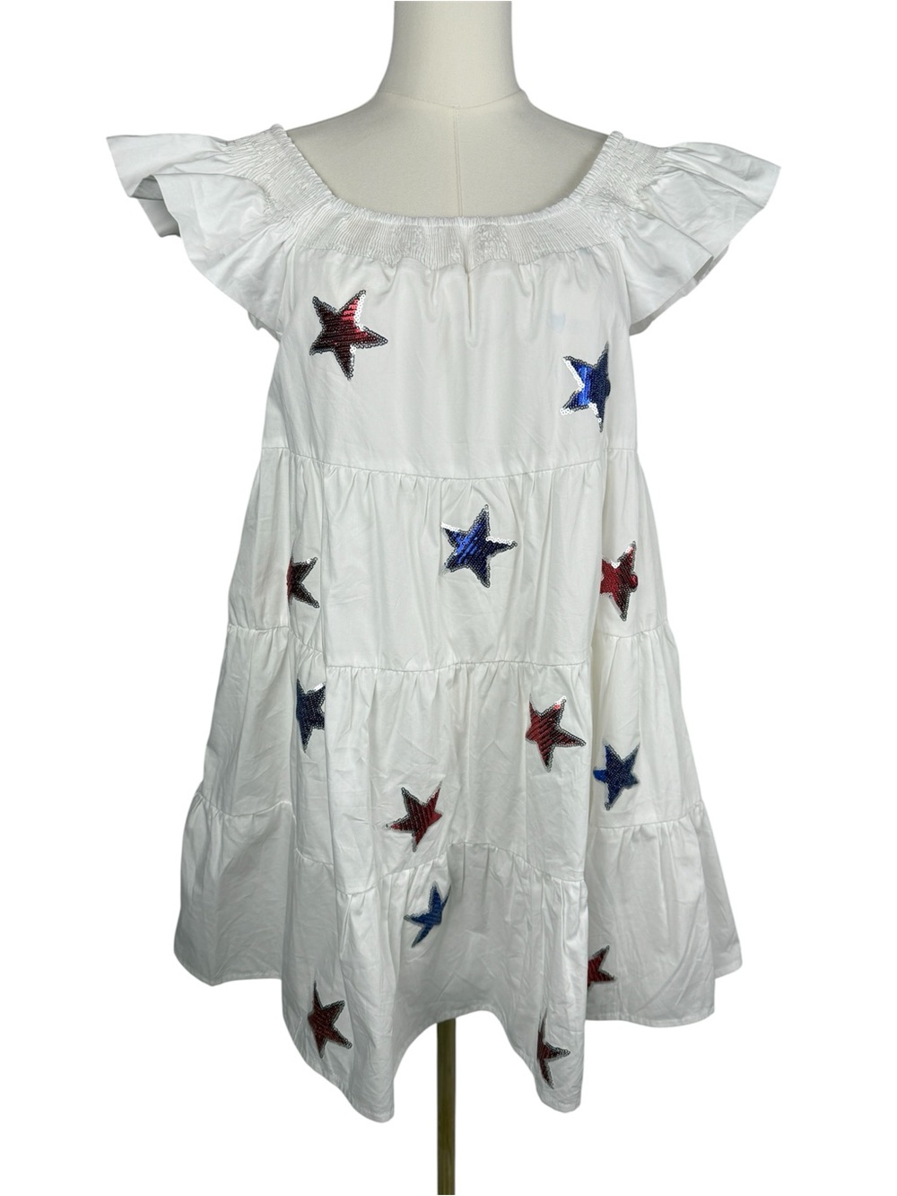 STARS AND SMILES SEQUIN MINI DRESS